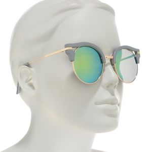 Joes Jeans Grey Gold Sunglasses Mirror